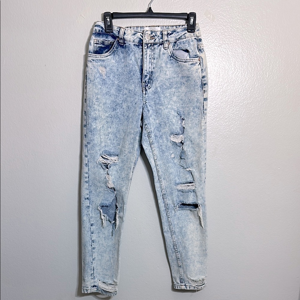 Refuge Blue Boyfriend Jeans Distressed Vintage